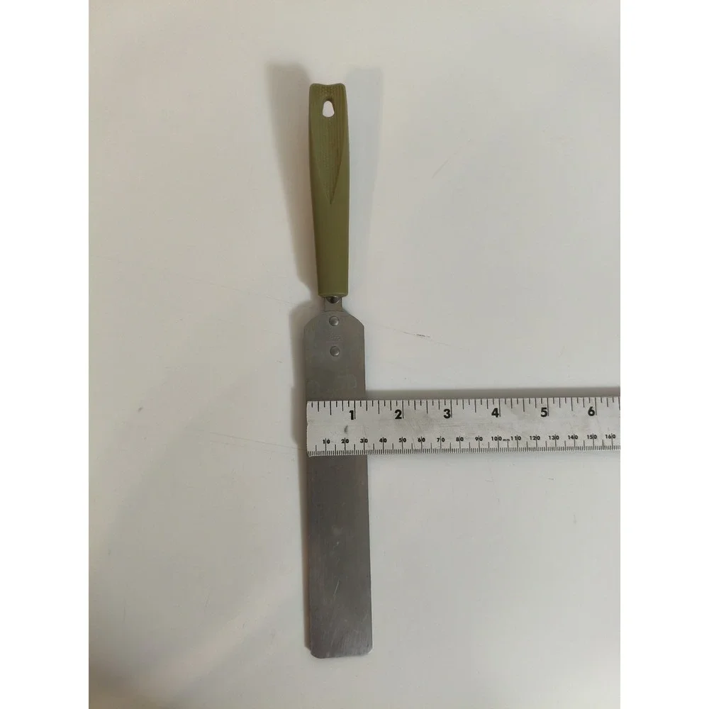 Vintage EKCO Spatula Spreader Cake Icing Avocado Green Plastic Handle Utensil